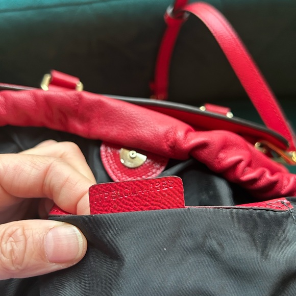 Burberry Leather Crossbody Shoulder Bag Red - Picture 11 of 13